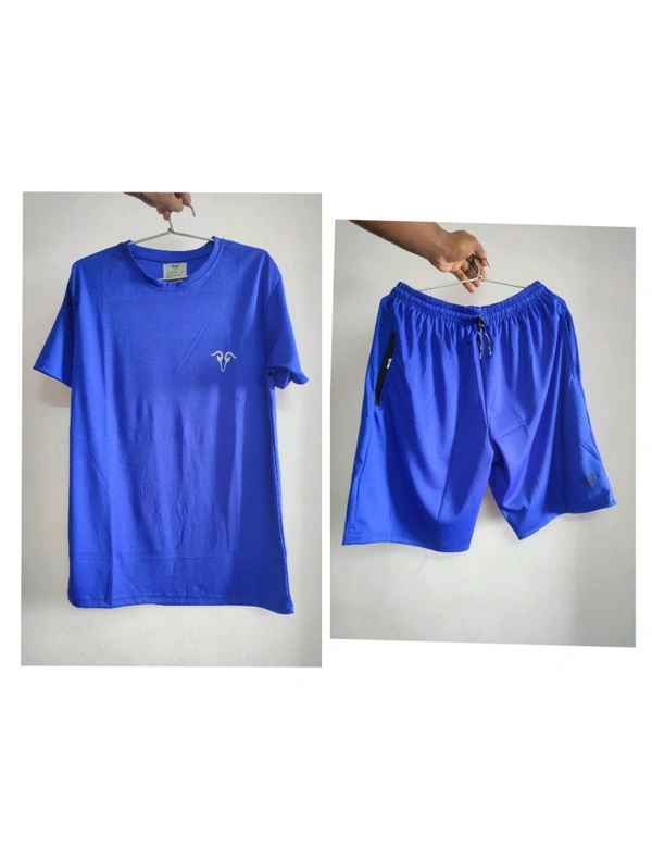 Blue Unisex T'shirt & Shorts - Xl, blue