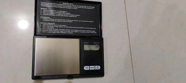 DIGITAL POCKET SCALE SWS1KG - Black, 5 cm