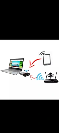 Wi-Fi Receiver Wireless Mini Wi-Fi Network Adapter - Black, 10cm