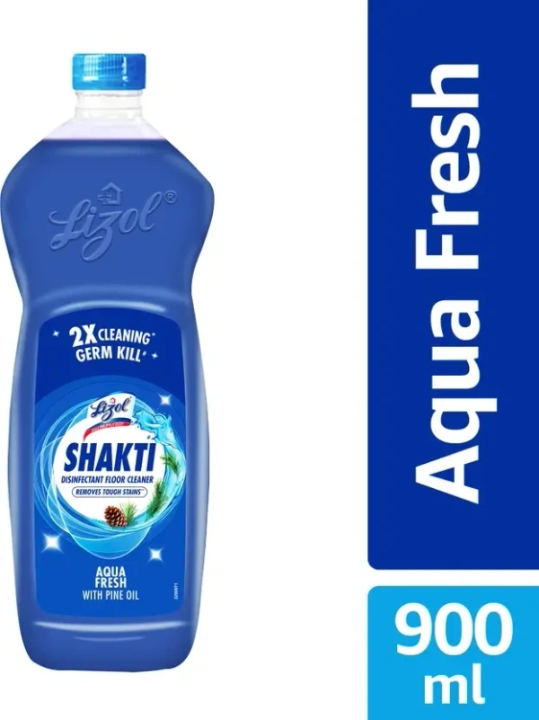 Lizol Shakti Disinfectant Floor Cleaner Aqua Fresh  (900 ml) - 900ml, Lizol