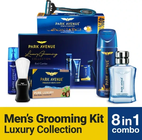 PARK AVENUE Luxury Grooming Kit for Men  (8 Items in the set) - Park Avenue