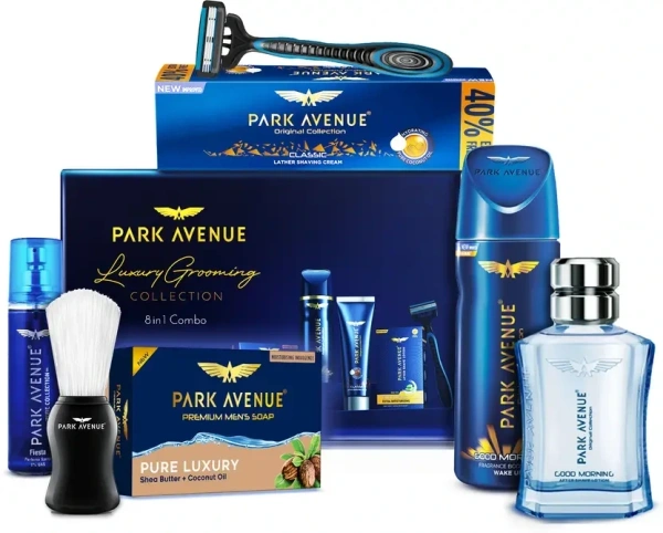 PARK AVENUE Luxury Grooming Kit for Men  (8 Items in the set) - Park Avenue