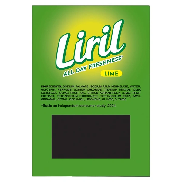 Liril Lime Soap,Refreshing Bathing Soap(Pack of 4) - 125 x 4, Lirill