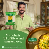 Tata Sampann, High in Fibre Poha 1Kg - 1Kg, Tata