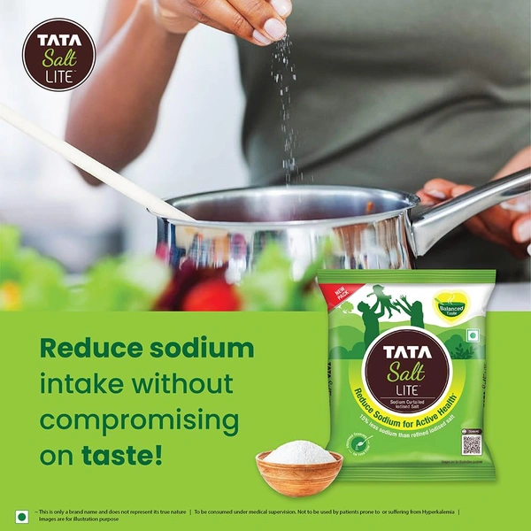 Tata Salt Lite, Low Sodium, 1kg - 1kg, Tata