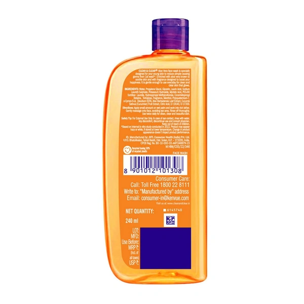 Clean & Clear Aloe Vera Face Wash - 240ml - 240ml, Clean & Clear