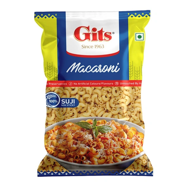 Gits Macaroni Pasta Elbow, 400gm - 400g, Gits