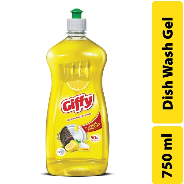 Giffy Liquid Dishwash Gel 750 ml  - 750ml, Giffy