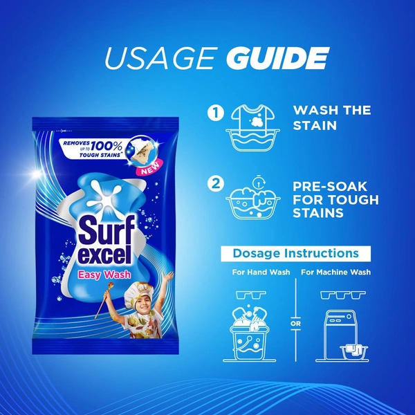 Surf Excel Easy Wash Detergent Powder - 500 g - 500g, Surf Exel