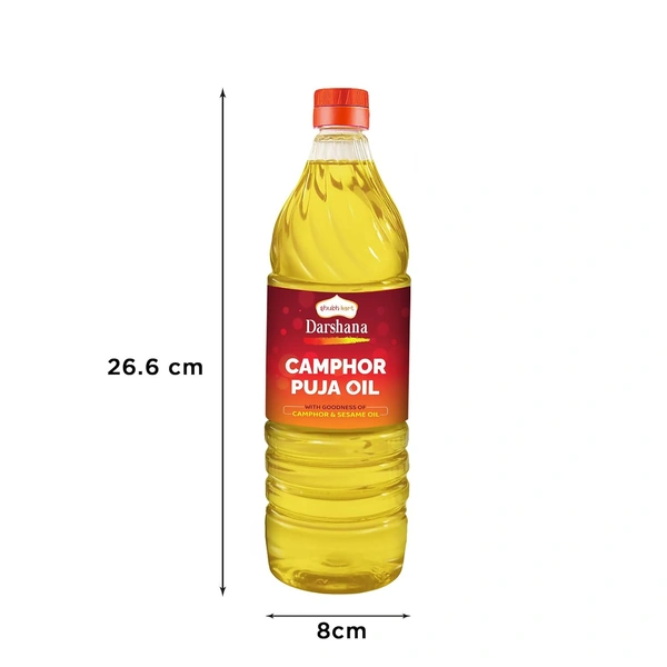 Shubhkart Darshana Camphor puja Oil 900ml - 900ml, Subhkart Darshana