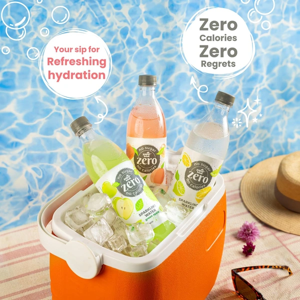 Paper Boat Lemon Lime Sparkling Water, 600ml - 600ml, Paper Boat