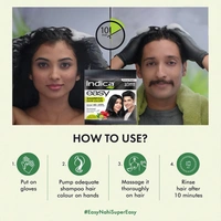 Indica Easy 10 Minutes Hair Color Shampoo Natural Black - Indica