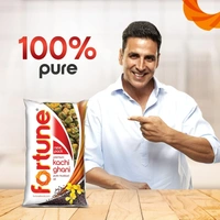 Fortune Premium Kachi Ghani Pure Mustard Oil 910g - 910g, Fortune