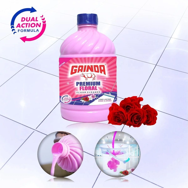 Gainda Floral Surface Cleaner – Hygienic Shine for Home & Commercial Spaces (2L) - 2L, Gainda