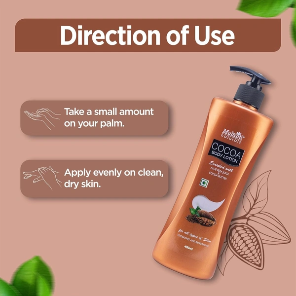 Multani Naturals Cocoa Body Lotion 400ml - 400ml, Multani Naturals