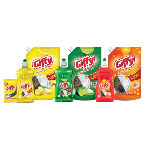 Giffy Liquid Dishwash Gel 750 ml  - 750ml, Giffy