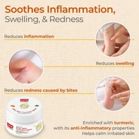 LuvLap Naturals After Bite Turmeric Balm with Pudina, Gives relief from Rashes, Mosquito & insect Bites, 100% Ayurvedic, Dermatologically Tested, 25g  - 25g, luvlap