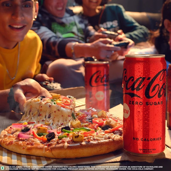 Coca-Cola Zero Sugar, No Calories Soft Drink Can, 300 Ml  - 300ml, coco cola