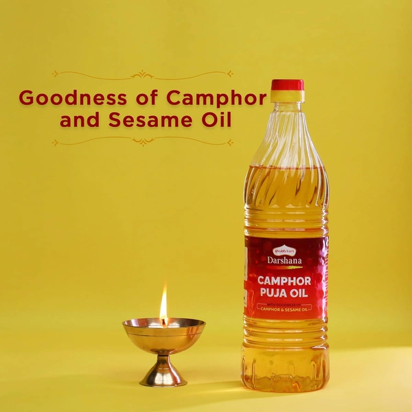 Shubhkart Darshana Camphor puja Oil 900ml - 900ml, Subhkart Darshana