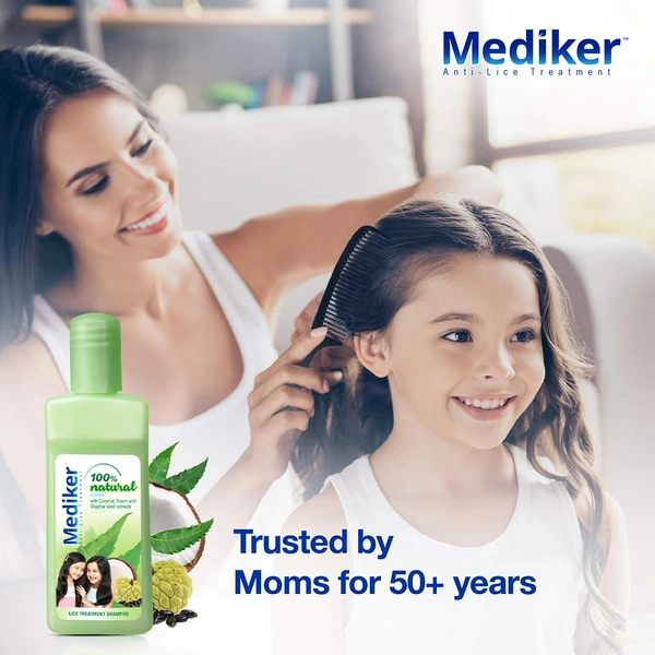 Mediker Anti-Lice Treatment Shampoo, 50 ml - 50ML, Mediker