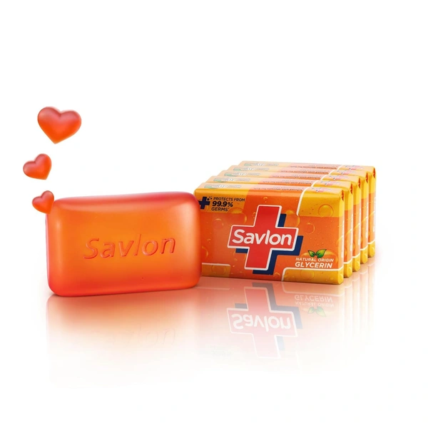 Savlon Moisturizing Glycerin Bathing soap(120g x 5) - 120 x 5, Savlon