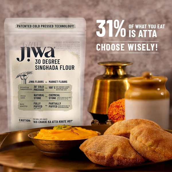 Jiwa 30 Degree Singhada Flour 200g - 200g, Jiva