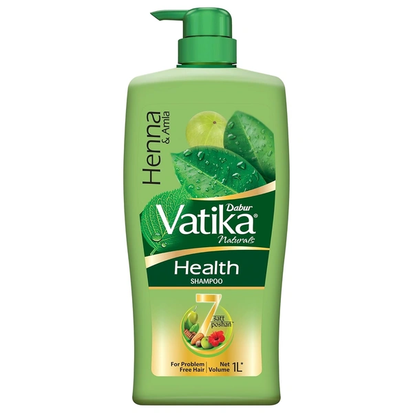 Dabur Vatika Health Shampoo - 1L - 1000ml, Dabur