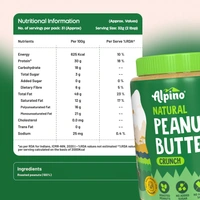 ALPINO Natural Peanut Butter Crunch - 400g - 400g, Alpino