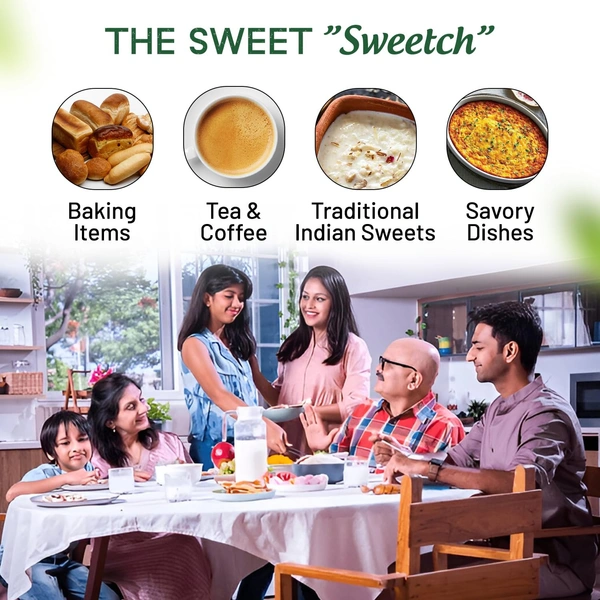 Sweetch Natural Khandsari (Desi Khand) Sugar – 1Kg | Unrefined, Low GI & Chemical-Free - 1kg, Sweetch
