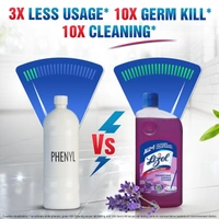 Lizol Disinfectant Surface & Floor Cleaner Liquid, Lavender - 625ml  - 625ml, Lizol