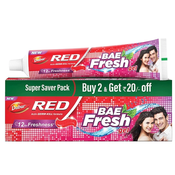Dabur Red Bae Fresh Gel (150gm x 2) - 150x2, Dabur