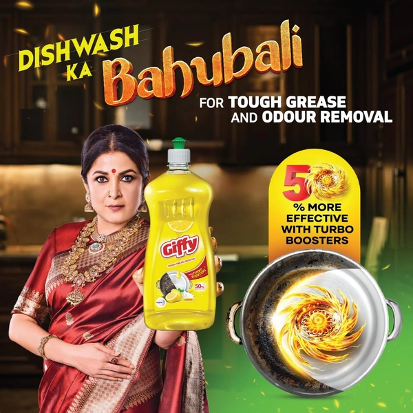 Giffy Liquid Dishwash Gel 750 ml  - 750ml, Giffy