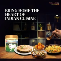 Patanjali Pure Danedar Cow Ghee with Rich Aroma 500ml Jar - 500g, Patanjali