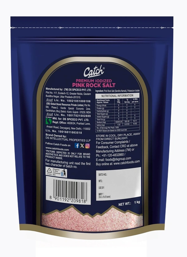 Catch Rock Salt / Sendha Namak 1 Kg  - 1Kg, Catch