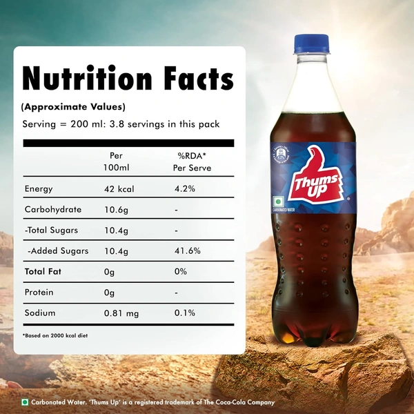 Thums Up Soft Drink, 750 Ml - 750Ml, Thumsup