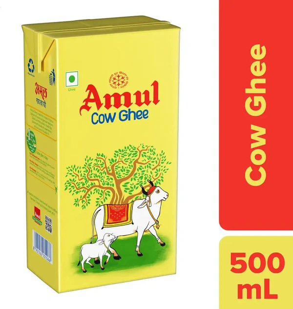Amul Cow Ghee Tetra Pack, 500ml - 500ml, Amul