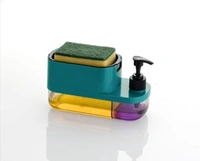 Cookzella Kitchenware 3 in 1 Soap Pump Dispenser Dish 1Unit - 10L x 5W x 15H Centimeters