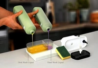 Cookzella Kitchenware 3 in 1 Soap Pump Dispenser Dish 1Unit - 10L x 5W x 15H Centimeters