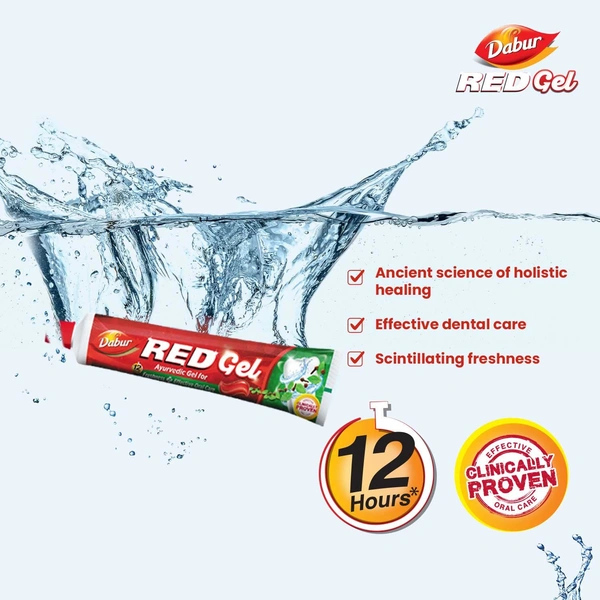 Dabur Red Gel Ayurvedic Toothpaste (150gx2) - 150gx2, Dabur