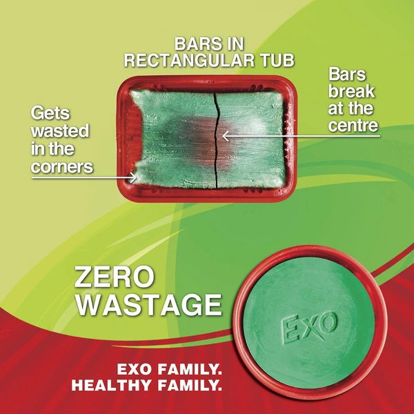 Exo 700 gm Dishwash tub with scrubber - 700g