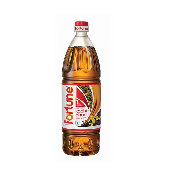FORTUNE Premium kachi ghani pure Mustard Oil PET Bottle (Sarson Tel)  (910 g) - (910 g), Fortune