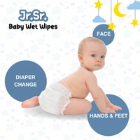 Jr. Sr. Baby Wipes with Aloe Vera, Vitamin E & Chamomile Oil - 80 Sheets