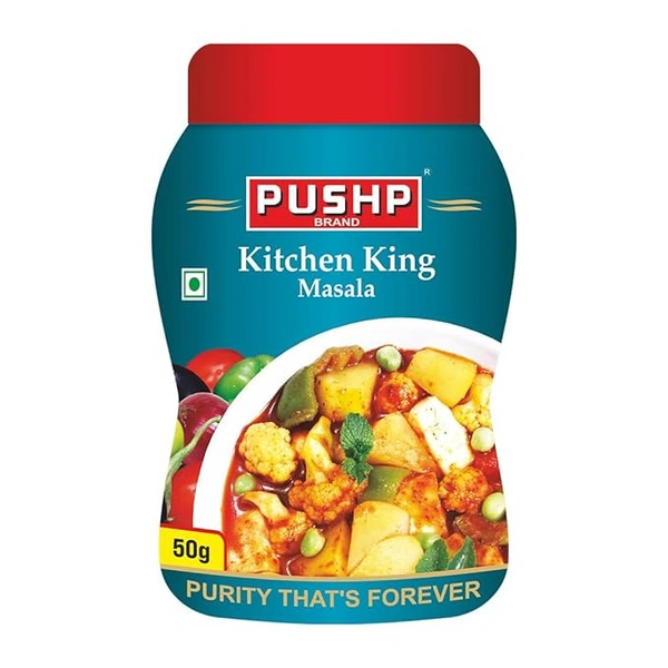 Pushp Brand Kitchen King Masala Jar 50gm - 50g, Pushp