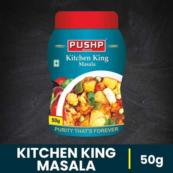 Pushp Brand Kitchen King Masala Jar 50gm - 50g, Pushp