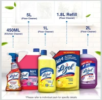 Lizol Disinfectant Surface & Floor Cleaner Liquid, Jasmine - 1 Litre  - 1ltr, Lizol