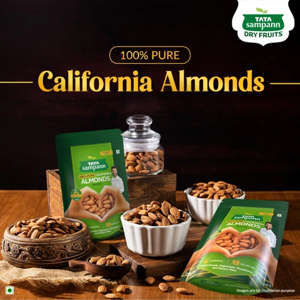 Tata Sampann Pure California Almonds - 200g - 200g