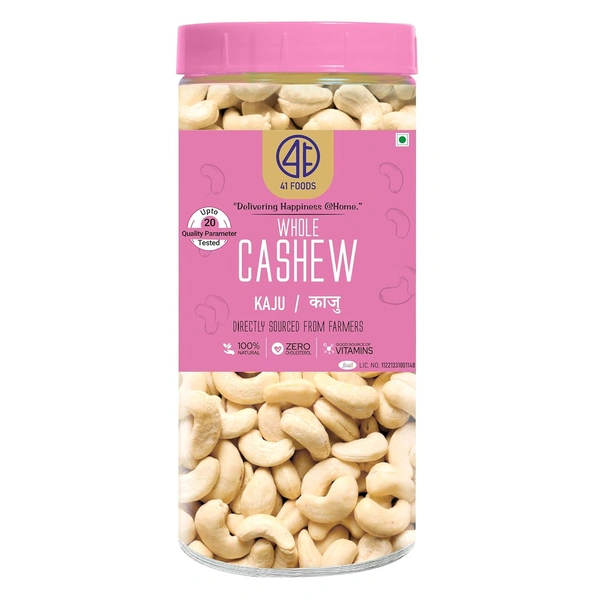 41 FOODS Premium Nuts Whole Cashews 500g - 500g, 41 Foods