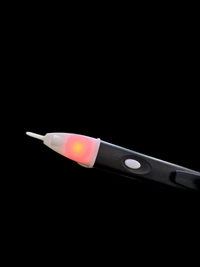 AC Voltage Tester 90~1000V AC Electric Voltage Power Detector Alert Sensor Tester LED Light Non-Contact Pen,Yellow - 1 piece