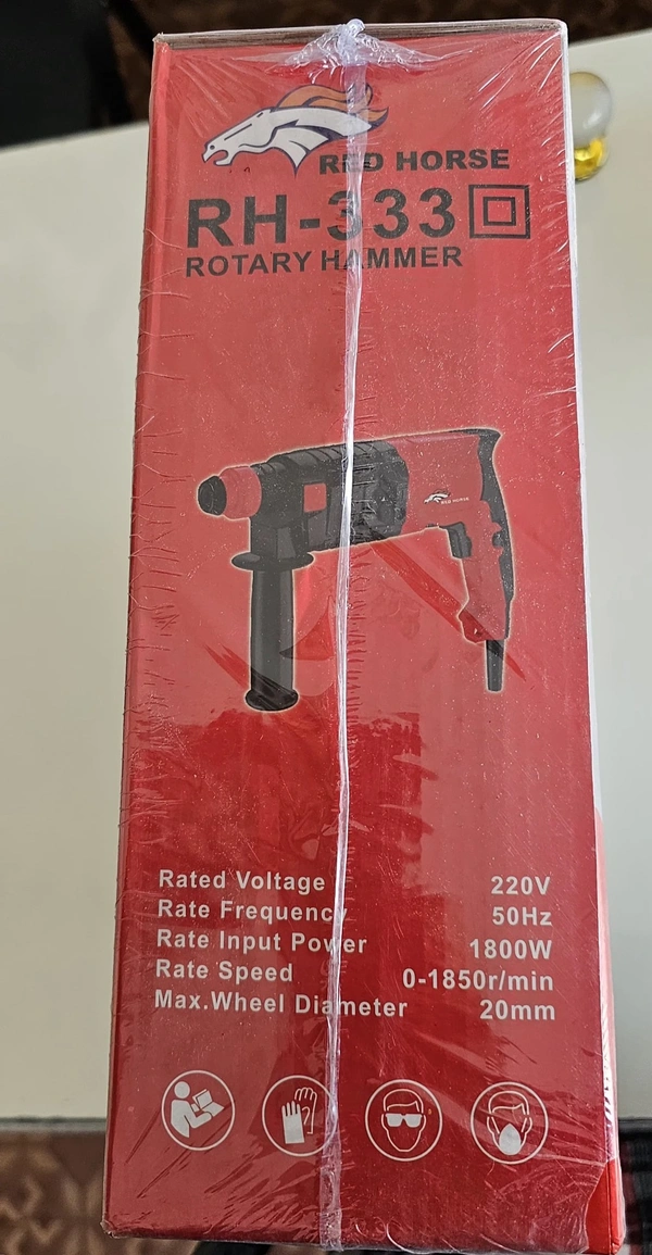 REDHORSE HEAVY DUTY Rotary Hammer Drill 0-1850RPM  (20 mm Chuck Size, 1800 W) - 1 PIECE