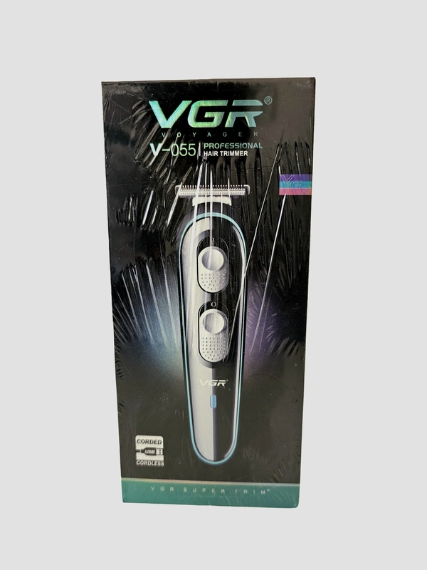 VGR V-055 Professional Hair Trimmer (Black) - 1 piece